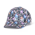 Detailed close-up of unicorn and sun prints on a tie-dye patterned baseball cap - Unicorn and Sun Print Style (28#)