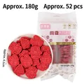 Red Christmas cookies set with 180g pack of snowflake and tree shaped biscuits - Red Velvet Flavor Biscuits 180g