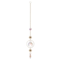 Golden suncatcher ornament with faceted crystal beads and sphere pendant on a gold chain - Gold Pendant - Star & Pointy Bead
