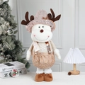 Nordic Christmas reindeer plush doll with sequin hat for holiday home decoration - Medium Reindeer