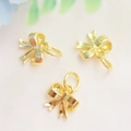Macro de breloques nœuds dorés 14K pour la création de bijoux DIY personnalisés - Or 18K Plaqué Nœud