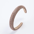 Sparkling champagne gold padded headband with densely hand-set rhinestones and plush lining - Champagne