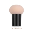 Nude mushroom head makeup sponge brush with black handle for smooth blending - Nude + Handle / Nude