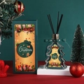 Christmas tree reed diffuser set in festive gift box with decorative holiday ornaments - Yellow Box-Yellow Bottle / Hilton