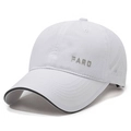 Gorra de béisbol blanca de secado rápido con bordado FARD y agujeros de ventilación - Blanco