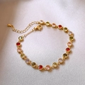 Armband - Gold - Mehrfarbig (Echtvergoldet)