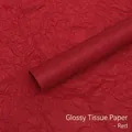 Deep red waxed tissue paper for Christmas gift wrapping and floral bouquet lining - 20 Sheets 50*70cm / Christmas Red Waxed Tissue Paper