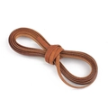 Brown faux leather cord bundle for DIY jewelry making and craft necklace stringing - Square 6x1.5mm Coffee 2m