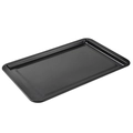 Teglia da forno rettangolare antiaderente in metallo nero con bordi arrotondati - 43*28cm / Nero