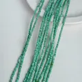 Strands of turquoise round beads for DIY handmade jewelry and beaded necklaces - 3mm / Pine Green