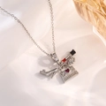 Detailed macro view of silver charms featuring a high heel, lipstick, and shopping bag - Silver High Heels Bag Style