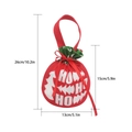 Christmas gift bag with HO HO HO design and dimensions 26x15x13cm for holiday treats - White HO HO HO Style