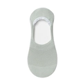 Socquettes en maille vert clair pour femmes avec bande en silicone antidérapante au talon - Taille unique / Vert Clair (Style Maille)