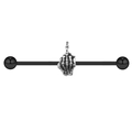Middle Finger Skeleton Hand Industrial Piercing Bar - Black