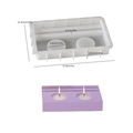 Moule en silicone rectangulaire pour double bougeoir avec base de 17,8cm - Base Rectangulaire à Double Trou