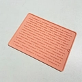 Korallenrosa rechteckige Silikon-Abtropfmatte mit Antirutsch-Streifen und Aufhängeloch - Klein (19.5x14.5cm) / Kirschblütenrosa