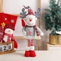 Christmas reindeer fabric doll with retractable legs for festive tree decoration - Large / Elk