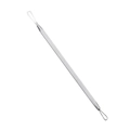 Dual-head stainless steel comedone extractor tool with loop ends for skincare - A05 Double-ended Acne Needle (Bulk)
