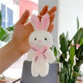 White Rabbit With Golden Buckle & Bowtie