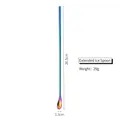 Iridescent 26.5cm long handle 304 stainless steel coffee and cocktail mixing spoon - 26cm Rainbow