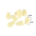 Miniature di spicchi d'aglio in PVC 2cm finto cibo bianco avorio per progetti fai-da-te - Fetta d'aglio (1 pezzo)