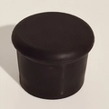 Food grade soft rubber bottle cap in black matte finish for beer and wine sealing - Black