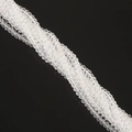 3mm transparent faceted crystal glass rondelle spacer beads for DIY jewelry making - 3mm (Approx 120pcs) / Clear White