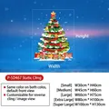 Green Christmas tree static window sticker with ornaments and gift boxes for glass doors - Small (30*40cm) / Christmas Tree P-SD467