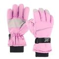 Pink waterproof winter ski gloves for kids with anti-slip grip and thermal -20° insulation - Pink