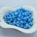 Blue starfish ceramic beads with white polka dots for handmade jewelry DIY projects - Lake Blue (10#)