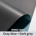 Gray blue and dark gray double sided matte flower wrapping paper 56x56cm 20 sheets - Grey Blue + Dark Grey