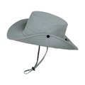 Cappello parasole grigio impermeabile a tesa larga con sottogola regolabile per uomo - Grigio-Verde