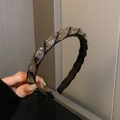 Black Full Rhinestone Braid Twist Style