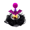 Mini sombrero holográfico de Halloween con murciélago morado para disfraces mascotas - Murciélago Púrpura