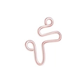 S-shaped rose gold stainless steel faux nose ring with polished finish piercing jewelry - Style 6 Rose Gold