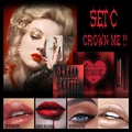 Halloween-Make-up-Set mit rot-schwarzen Kunstnägeln und Spezialeffekt-Kunstblut für Gothic-Looks - Kombination C
