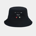 Cotton bucket hat with Jesus Calling phone interface graphic design in black finish - M (56-58cm) / Jesus Calling Style (YFM1755) / Black