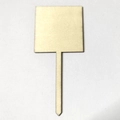 Eco-friendly T-shaped wooden plant label with square top and pointed stake for gardening - T-Type Square Top (4.5*10cm)