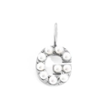 Elegant silver pearl letter G pendant charm DIY accessory for necklace and bracelet - Silver-G
