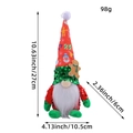 Weihnachtswichtel mit Paillettenmütze und Lebkuchenmann-Dekor in 27cm Größe - Pailletten Lebkuchen Zwerg Männlich