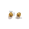 Gold stainless steel baroque style irregular beads with 5mm size and 2mm hole diameter - Style F / 5x5mm / Gold