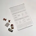 3D butterfly and geometric diamond lattice clear silicone nail art mold JT-089 - Diamond Lattice Bow Style (JT-089)
