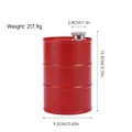 Petaca de acero inoxidable rojo mate de 750ml con forma de bidón y medidas - 750ml Rojo