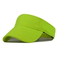 Dettaglio della visiera sportiva verde neon con trama sportiva a rilievo e tessuto traspirante - Circonferenza della testa 55-60cm / Verde Neon