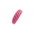 Detail of pink spiral texture on hip-hop style adjustable open ring for women - One Size/Adjustable / Pink