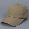 Detail of a khaki quick-dry baseball cap showing stitching and breathable air vents - M (56-58cm) / Khaki
