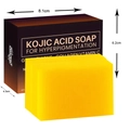 Gedetailleerde afmetingen van kojiczuurzeep met glutathion, collageen en vitamine C - Kojiczuur citroenzeep / 100g*2 Pack (Nr. 4 Engels)