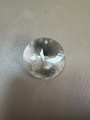 Clear faceted crystal pendant with AB color coating and pre-drilled hanging hole - 30MM Bauhinia Shape / Rainbow AB