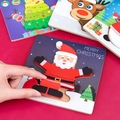Christmas themed 3D wooden puzzles featuring Santa, reindeer, and snowman for toddlers - Santa Claus Puzzle