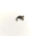 Miniatura di coccodrillo in bronzo con dettagliata trama a scaglie per terrari e decoro - Piccolo Coccodrillo
